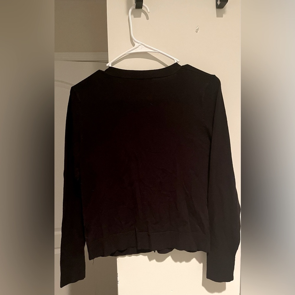 Simple black cardigan